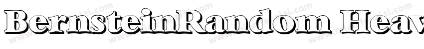 BernsteinRandom Heavy Regular字体转换